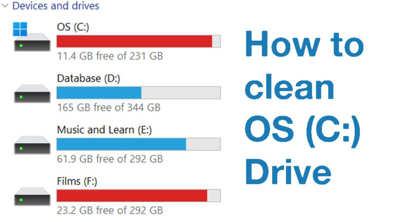 How to Clean C Drive of Windows